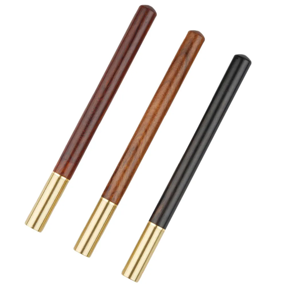 

3Pcs Gel Pen Premium Wood Brass Fine Tip Office Business Multi-Function Writing Supply Smooth Daily Use Sign Pen Gift