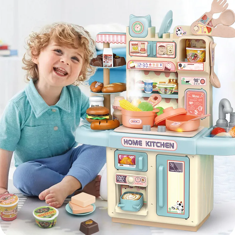 36cm crianças jogar simulação casa cozinha brinquedo conjunto quebra-cabeça interação amor prático treinamento bebê mini menina cozinhar menino