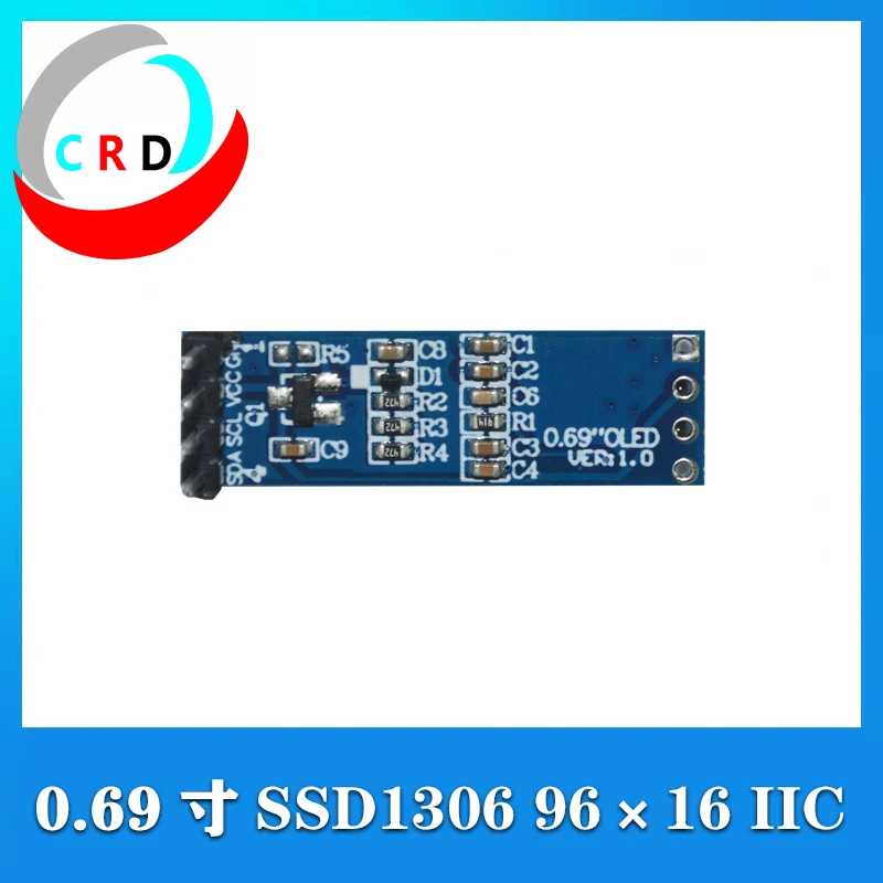 Changruida 0.69 inch OLED LCD 96 × 16 white SSD1315/4 pin module IIC small screen esp32  monitor portatil  display  oled