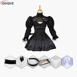 S-5XL Nier Automata Cosplay Costume Yorha 2B Outfits Game Suits Women Role Play Costumes Girls Halloween Party Fancy Dress