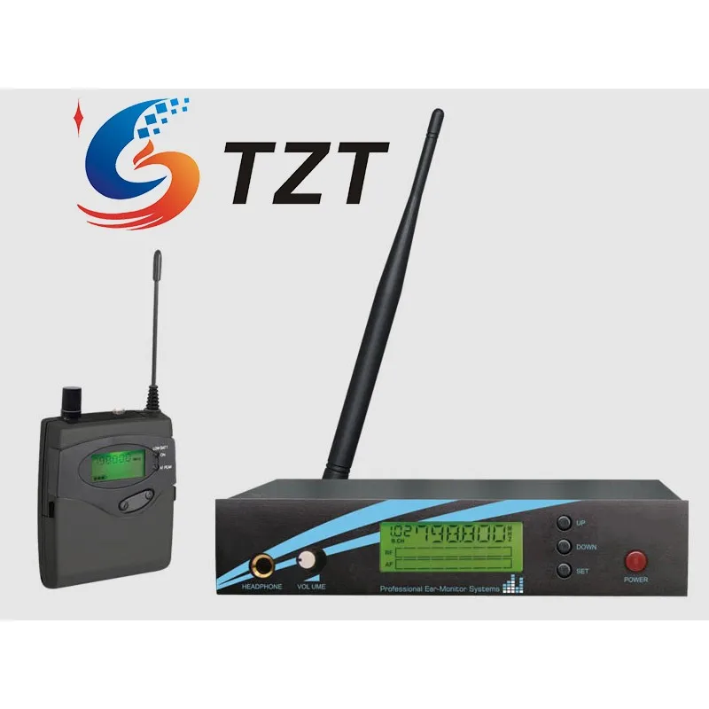 

TZT 500 Mono Professional In Ear Monitor System UHF IEM System (Black & Blue Transmitter + One Receiver)