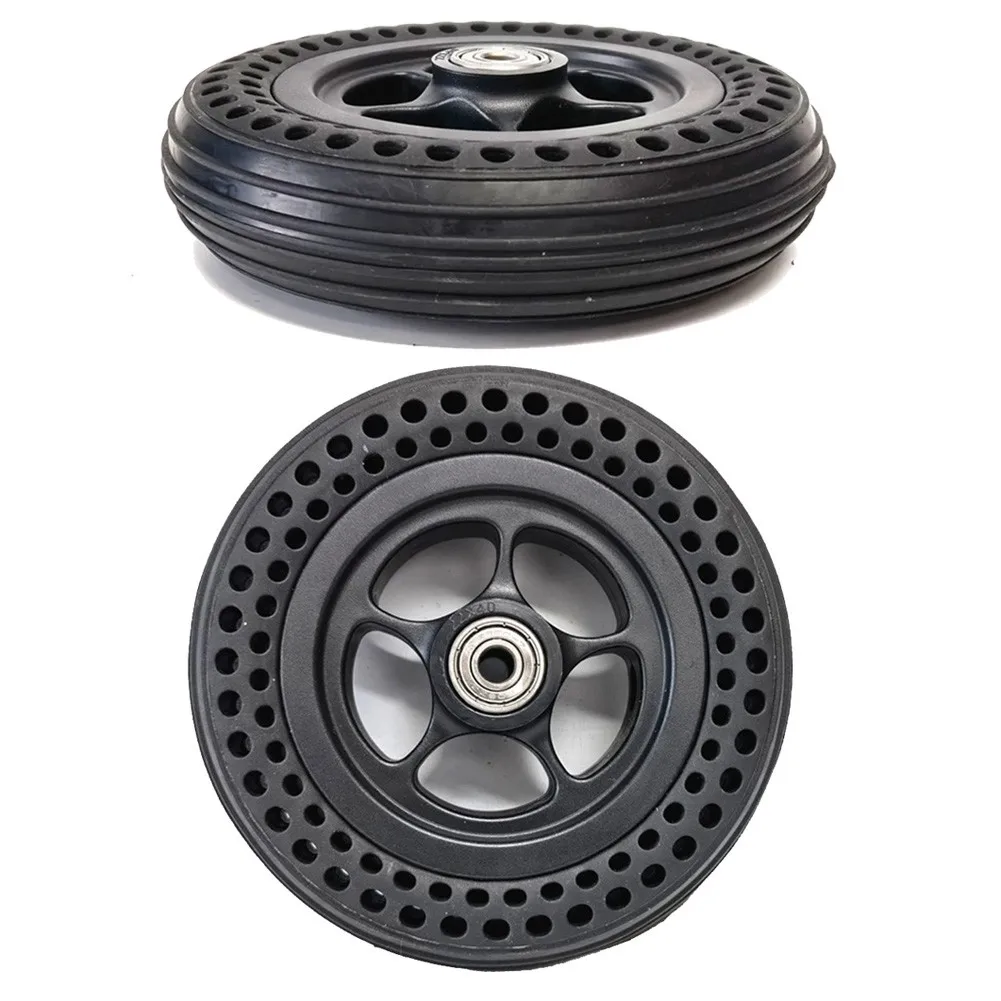 6inch Tire Scooter Tire Alternatives Hot Sale Explosion Proof Fittings Rubber+Plastic Solid Tire 330g 6 X 1 1/4 6Inch