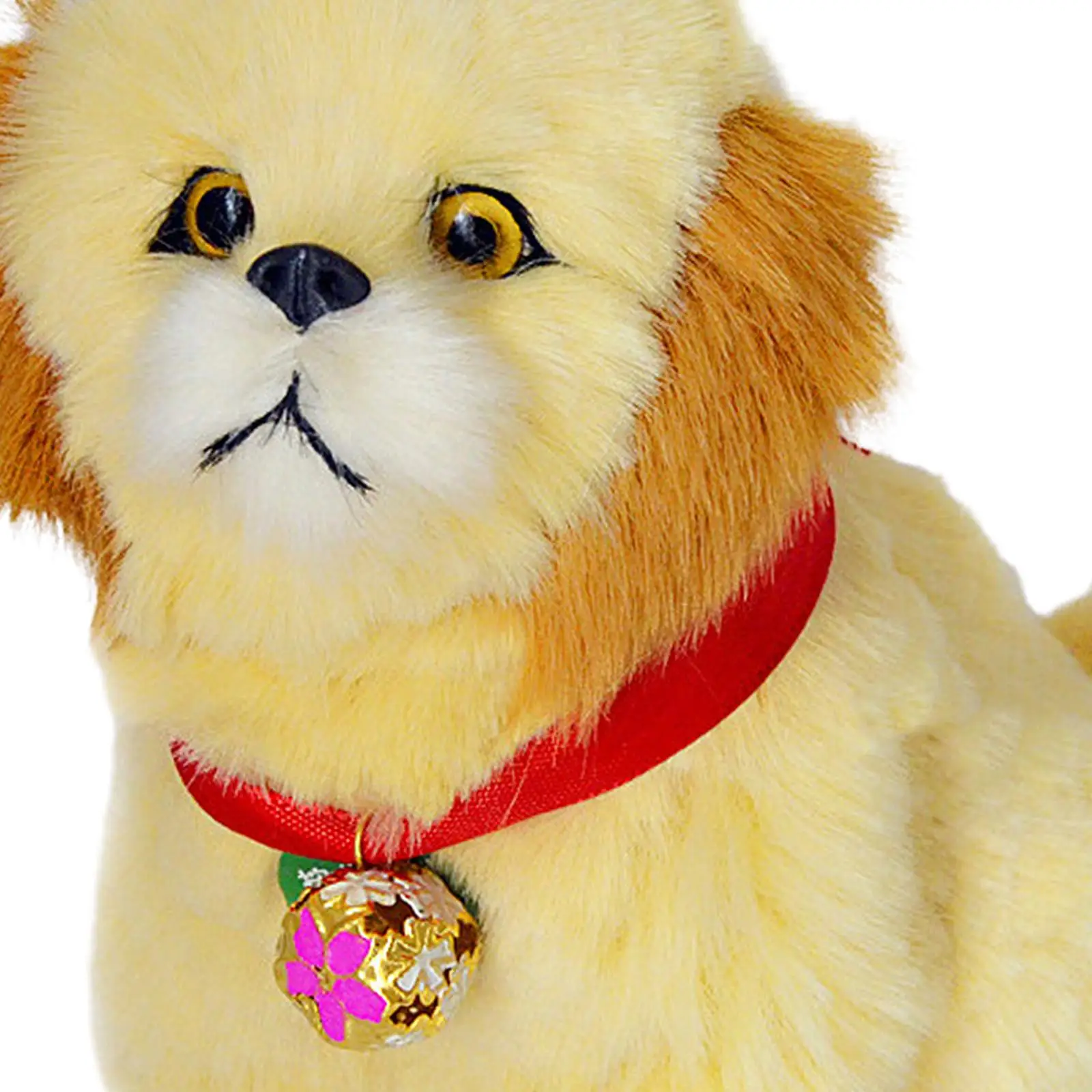Realistic Puppy Dog Toy, Pets Model Ornament Cartoon Adorable Kids Valentines Gifts Present Pet Toy for Home Sofa Home Decor
