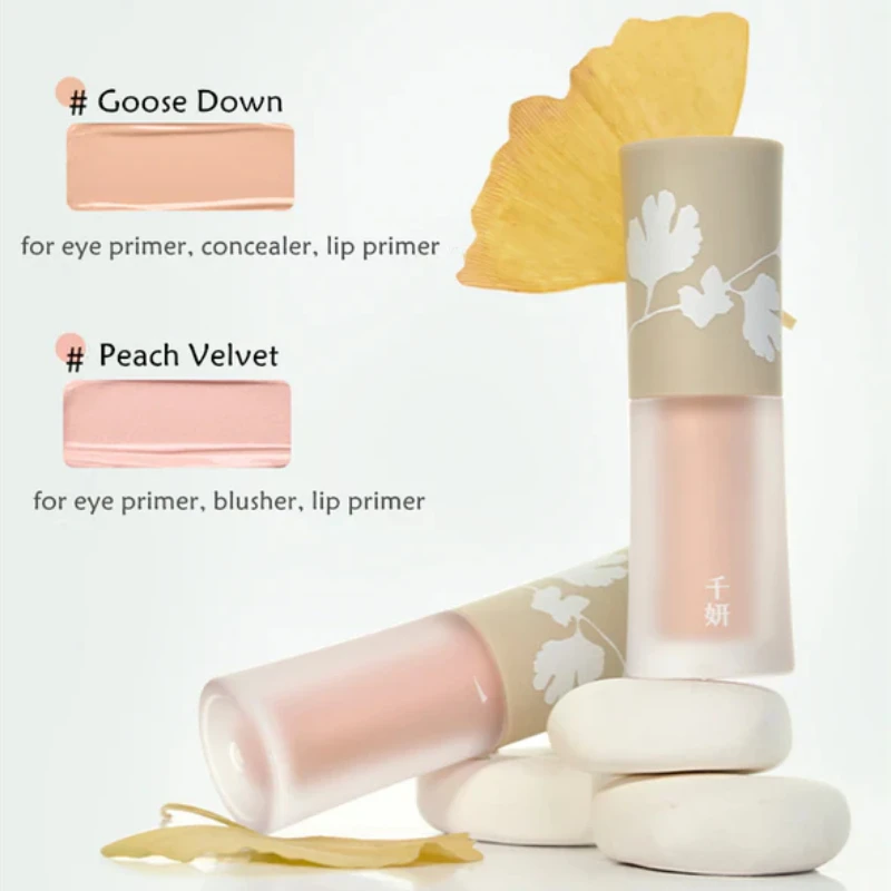 كريم مكياج Qianyan الأصلي متعدد التأثير لظلال العيون وأحمر الشفاه وخافي عيوب أحمر الخدود التمهيدي