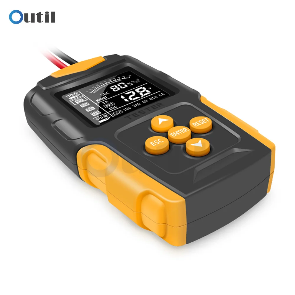 12V 24V LCD Car Battery Capacity Analyzer 8-30V Diagnostic Tool 3-200Ah Gel AGM WET CA SLA Batterie CCA IR SOH Measurement Teste