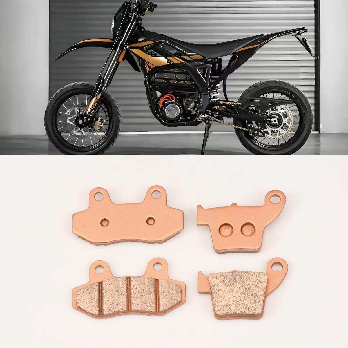 

Electric Motorcycle Qiulong For Surron Violent Bee Front and Rear Copper Based Brake Pads For Surron surron Violent Bee Part