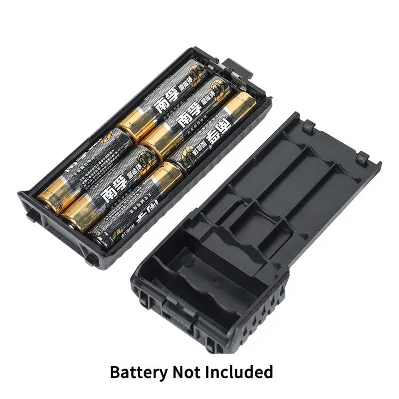 Baofeng 6 x AA Battery Case UV-5R Walkie Talkie Batteries Power Shell Portable Radio Backup Power for UV 5R UV-5RE UV-5RA Cover