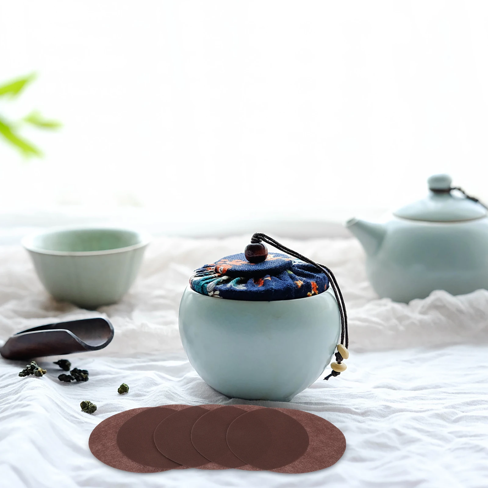 

1Set Tea Canister Lid Seal Non-Woven Fabric Storage Jar Lid Sealing Material Foam Tape Multipurpose Fresh Keeping