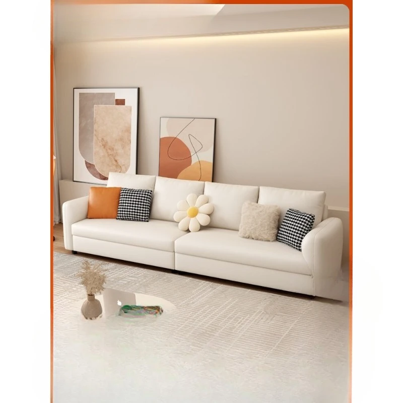 

Sofa bed, straight row, small apartment, cream style, net red living room, multi-functional dual-purpose foldable 2023 new techn