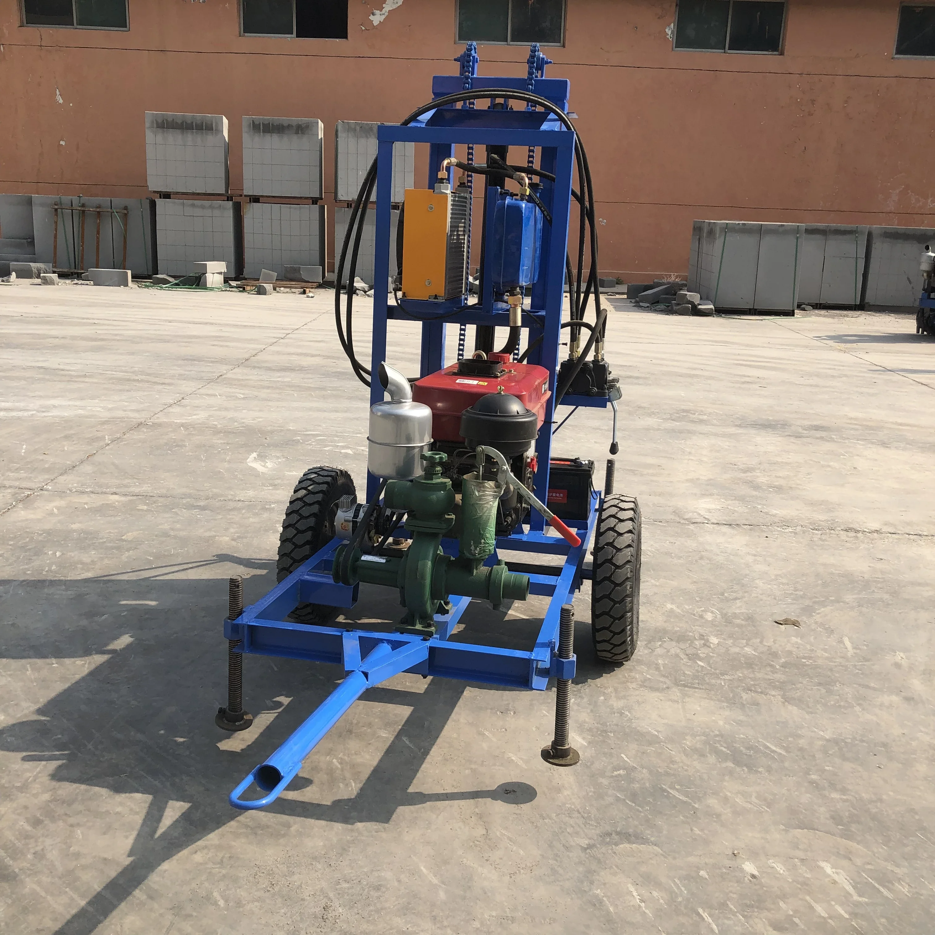 Factory outlet 100m 150m 200m steel crawler mounted water well drilling rig machine factory price