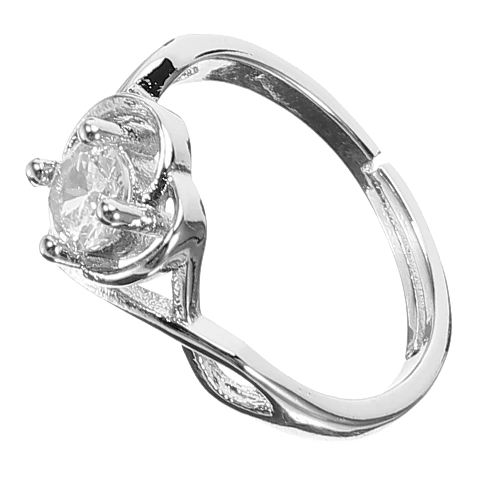 

Shaped Ring 925 Sterling Silver Adjustable Open Design Promise Rings For Her Wedding Party For Women