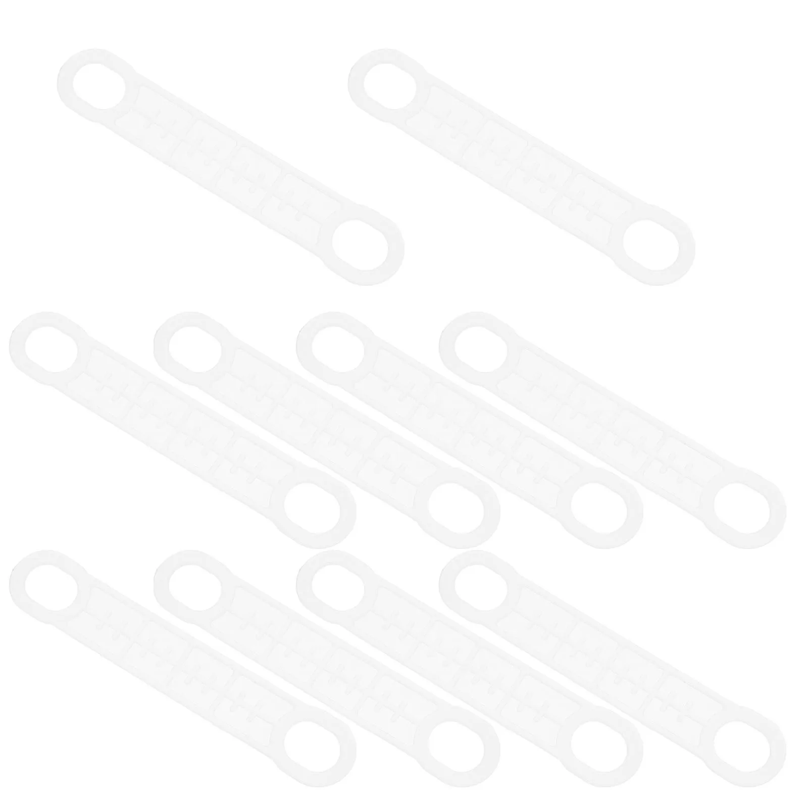 

10Pcs Clear Non-Slip Silicone Hanger Strips Elastic Clothes Grips Anti-Slip Coat Hanger Supplies Closet Accessories Wardrobe