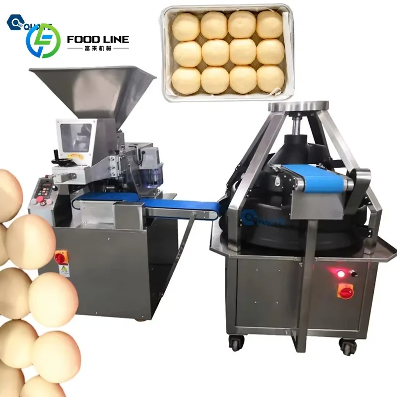 High Adaptability Conical Dough Divider Rounder Custom Automatic Machine for Bread, Tortilla and Pizza Bakery Processing Line
