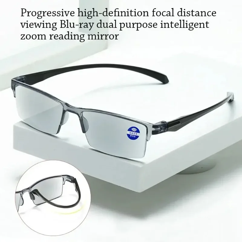 Ultralight Smart Automatic Zoom Reading Glasses Anti Blue Ray Eyeglasses Autofocus Presbyopia  Eyewear