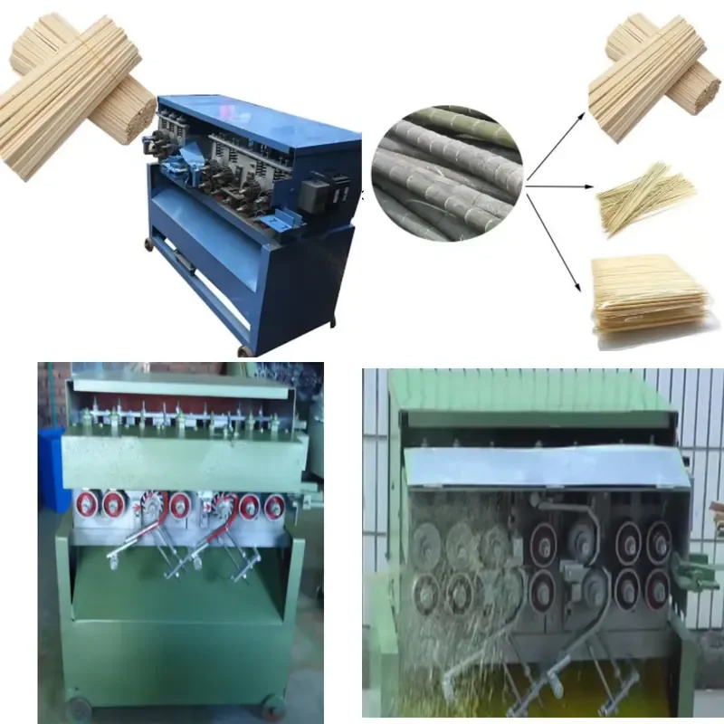 for Small Plant Bamboo Toothpick Production Line Bamboo Stick String Machine Whole Machine Making Toothpicks