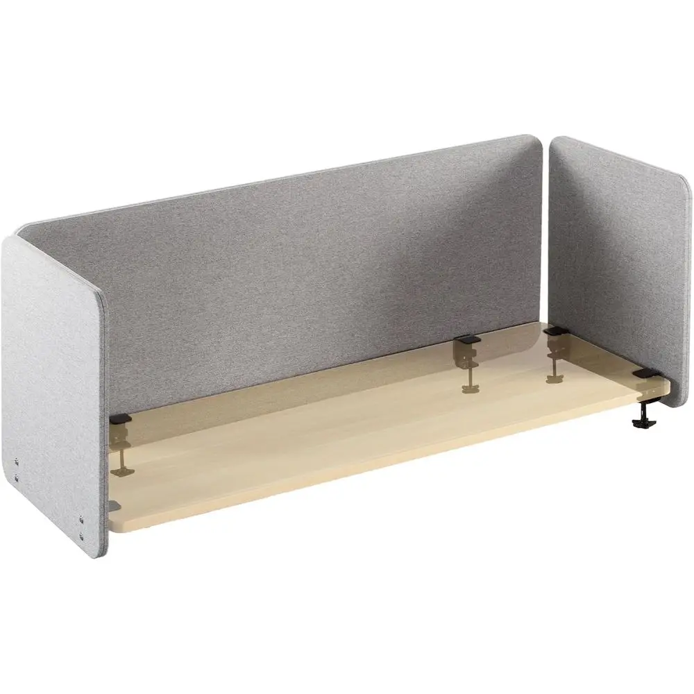 

Privacy Panels 60x24 inch, 24x24 inch (2), Sound Absorbing Desk Dividers, Acoustic Partitions, Gray