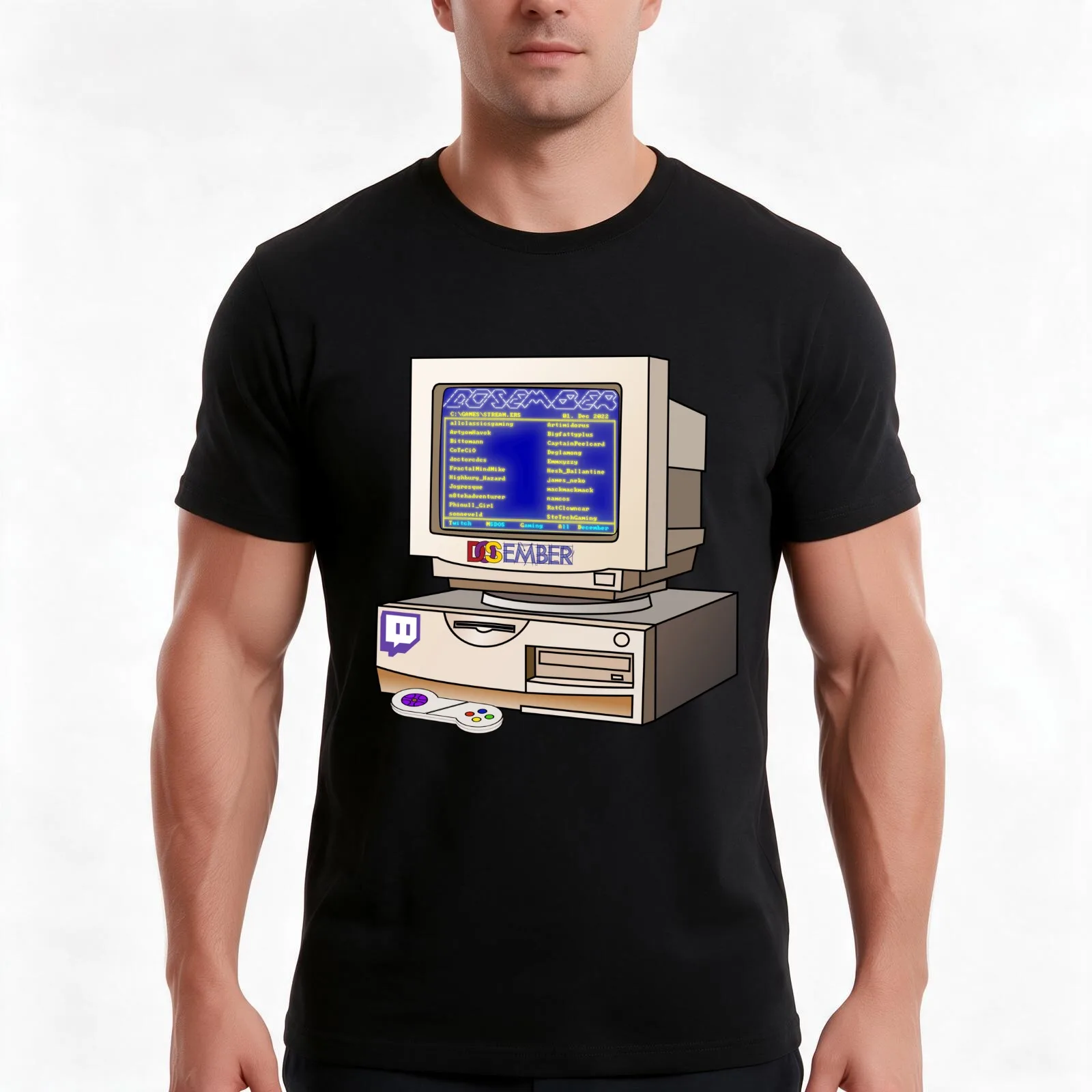 Dosember 2022 (Ver 1) T-Shirt, Summer Casual Cotton Tee, Oversized Streetwear Tops, Vintage Graphic Print, Unisex Men Women