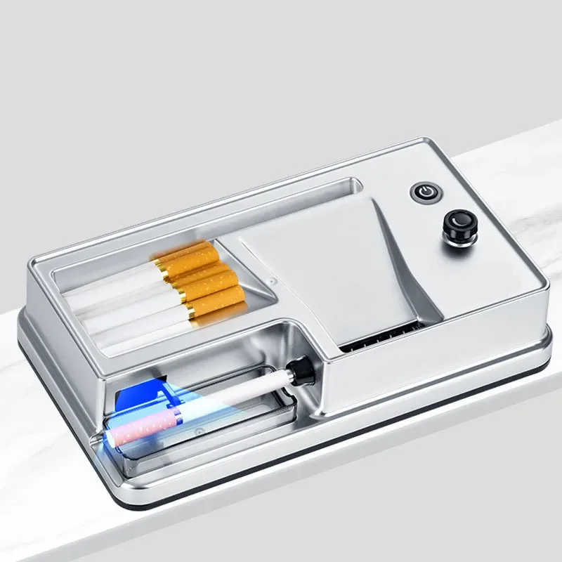 High Quality 6.5 8mm Full Automatic Tobacco Roller Machine Electric Slim Rolling Tray Wrapping Maker Smoking Accessories