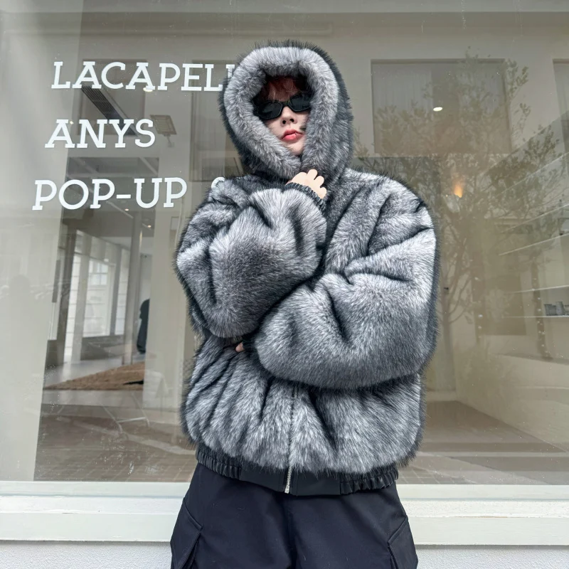 

Двустороннее зимнее пальто Cleanfit Wolf King: Мужская и женская куртка из искусственного меха норки, теплое пальто большого размера для активного отдыха