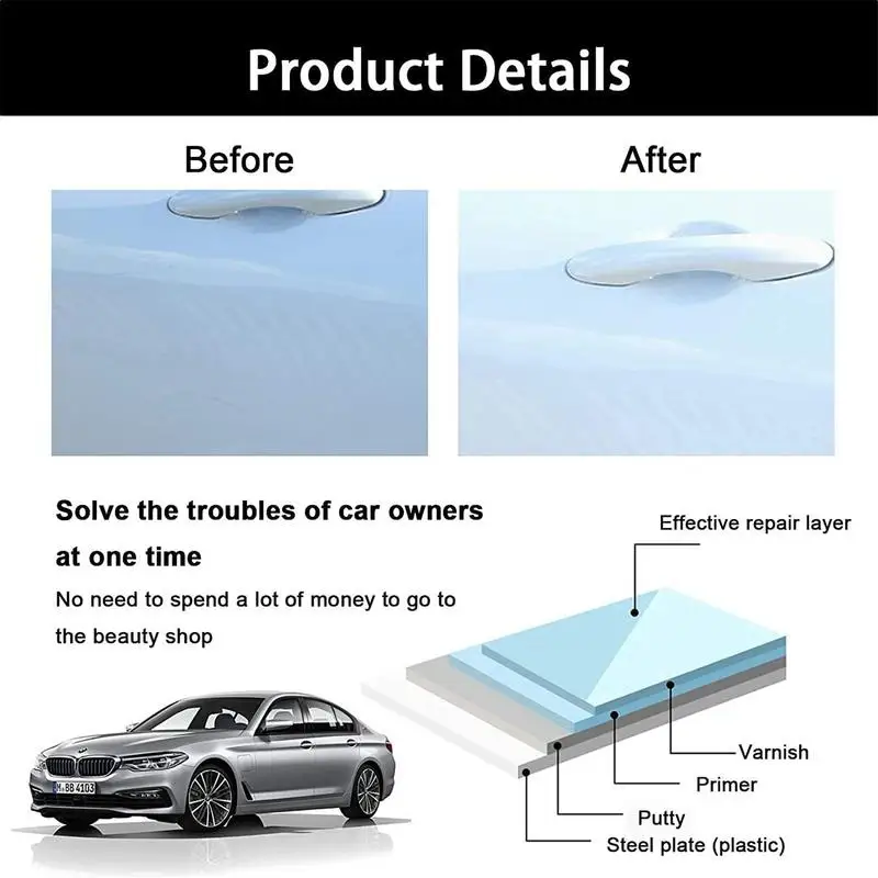 Portable Nano Sparkle Magic Cloth Restore Shiny Scratch Repair Cloth Car Paint Easily Repair Car Detailing accessories