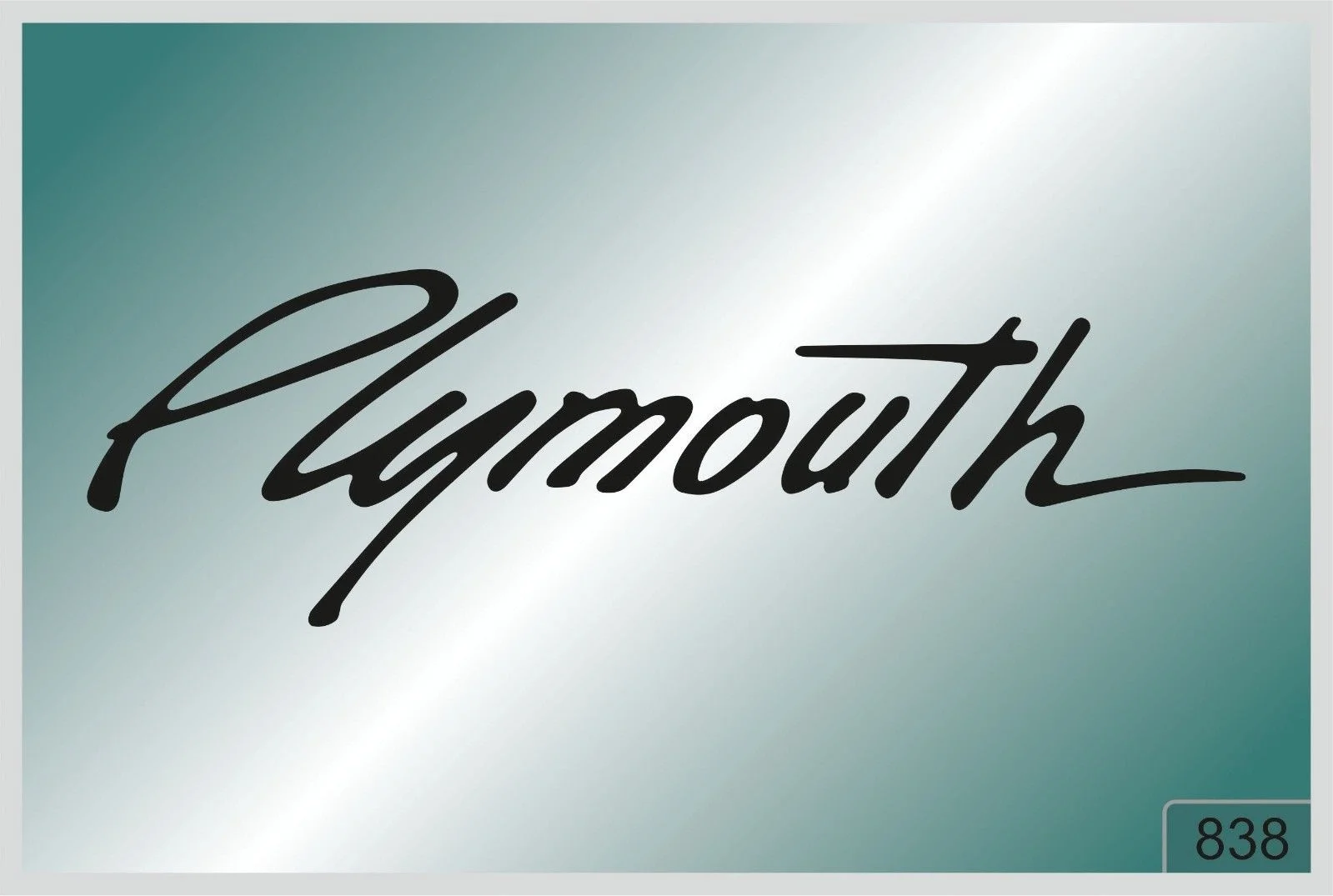 For PLYMOUTH -2 pcs. stickers  HIGH QUALITY DECALS  different colors 838