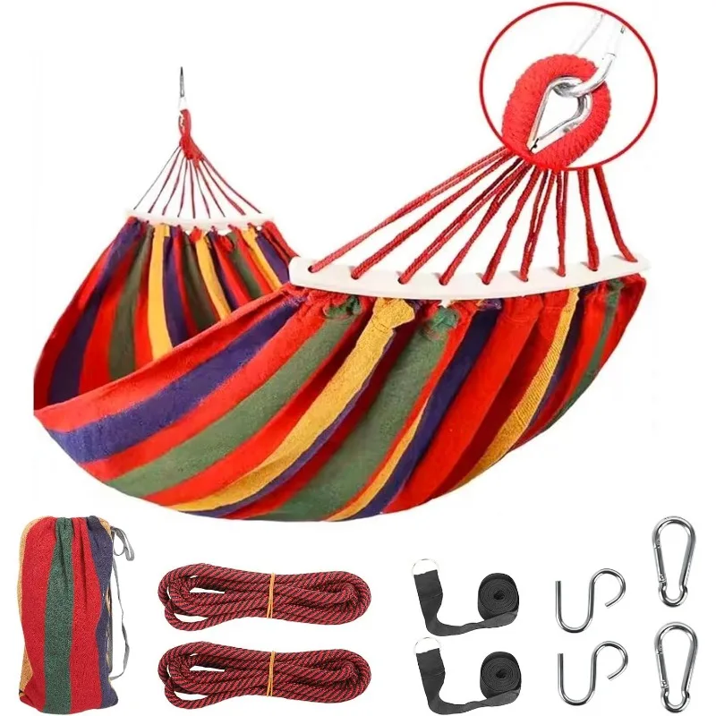 Durable Hammocks 660 Lbs Capacity, Camping Essentials Hiking Gear Accessories Max 2 X Tree Straps