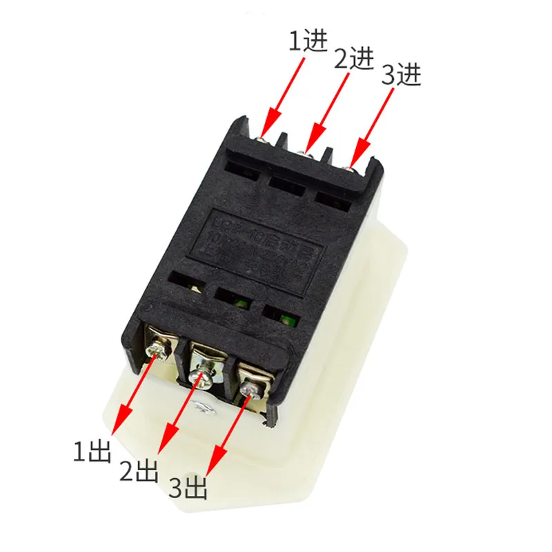 1PCS LC3-5 LC3-10 Start Stop Push Button Switch on/off 10A/380V Table Drill Grinder Cutting Machine Switch