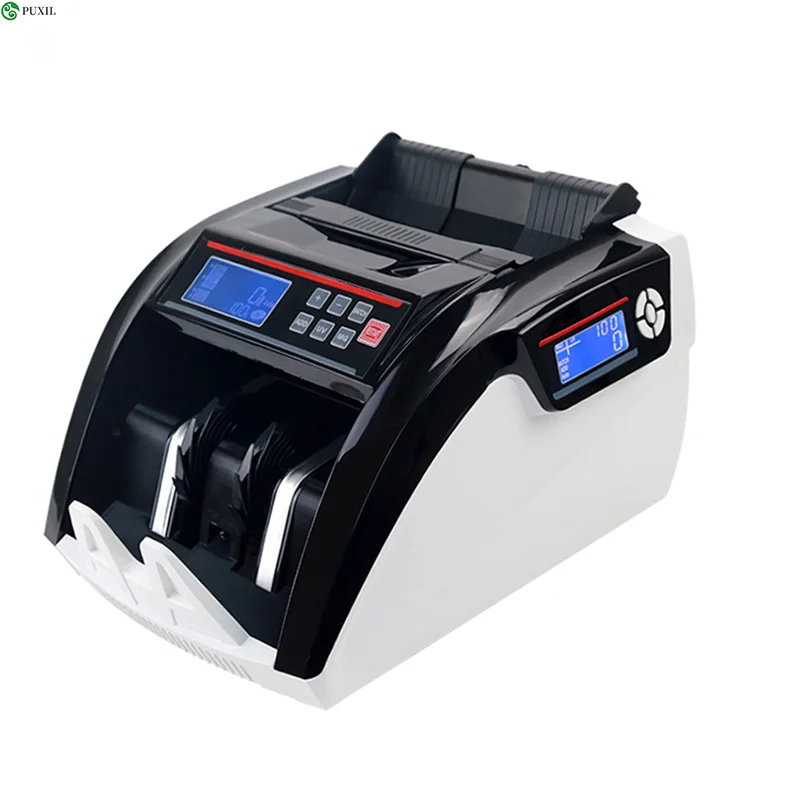 

Multi Currency Fake Note Detection Compatible Bill Counter Machine Cash Money Counting Machine Suitable for EURO DOLLAR 5800D Mu