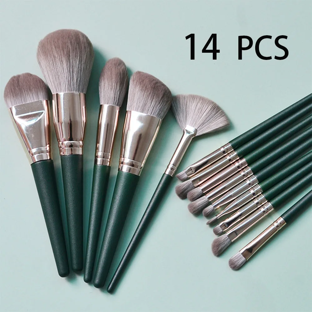 14 PCS Soft Makeup Brush Set, Foundation Brush Loose Powder Eyeshadow Brushes