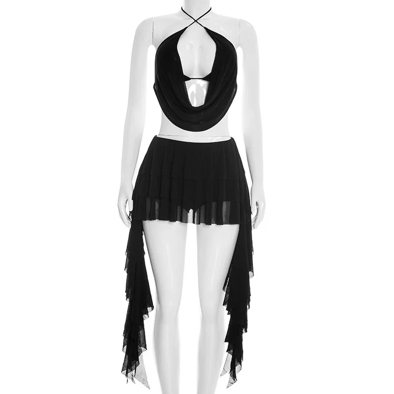 Women Sexy Solid Mesh 2 Piece - огляд і ціна Cami Top Lace