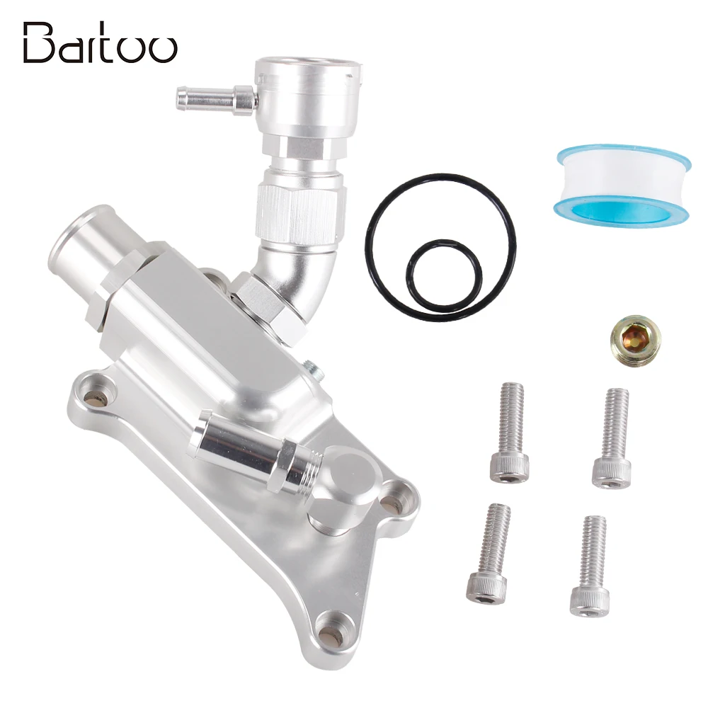 

Engine Coolant Housing Thermostat Flange, Durable Plastic Water Outlet Housing Auto Cooling Replacement Accessory SFN106