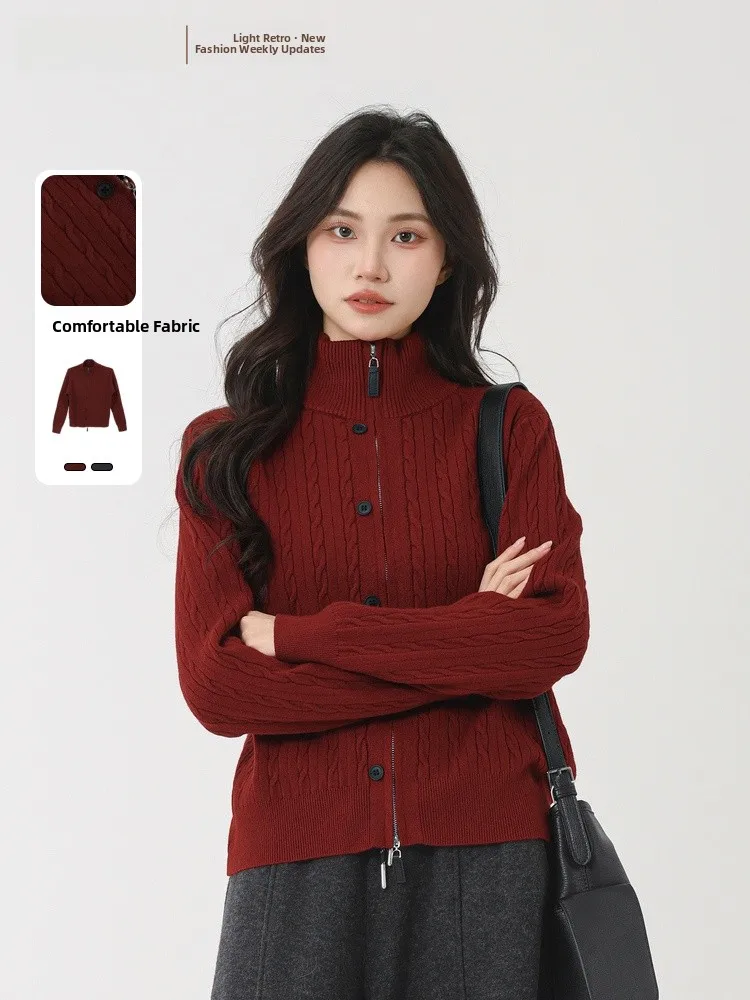 

Versatile Knitted Open Cardigan Sweater Spring Autumn Ele Loose Fit Long Sve Women's Faion Pure Polyester Acrylic Ny...