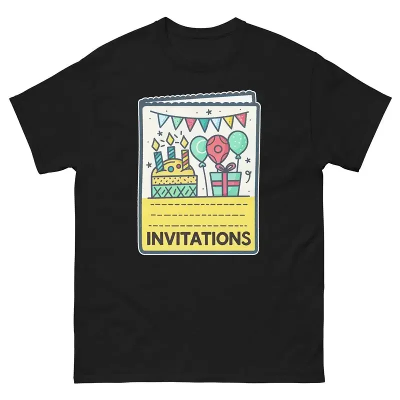 Invitations Party Supplies Items Birthday Event T Shirt