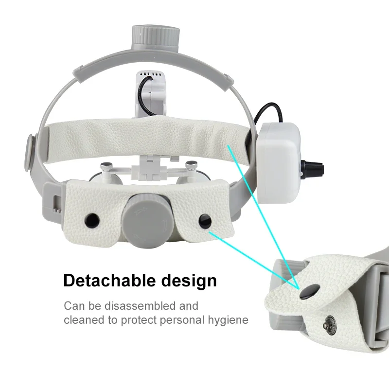 

VVDental 2.5X 3.5X Head-Mounted Binocular Magnifying Glass Adjustable with LED Surgical Headlight for Dental