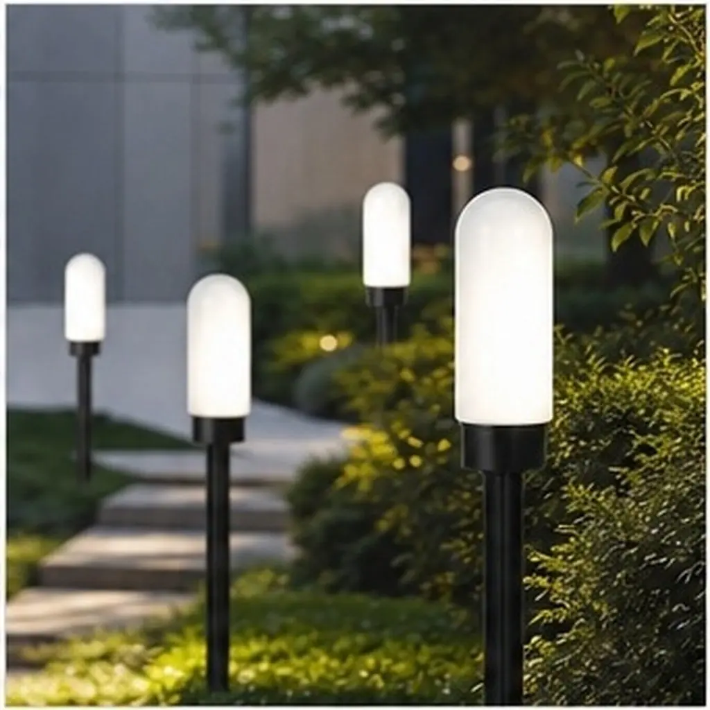Threaded Cylindrical Lamp Shade Outdoor Garden Light Cover Replacement Modern Decorative Shade for Porch Patio Street Lamp