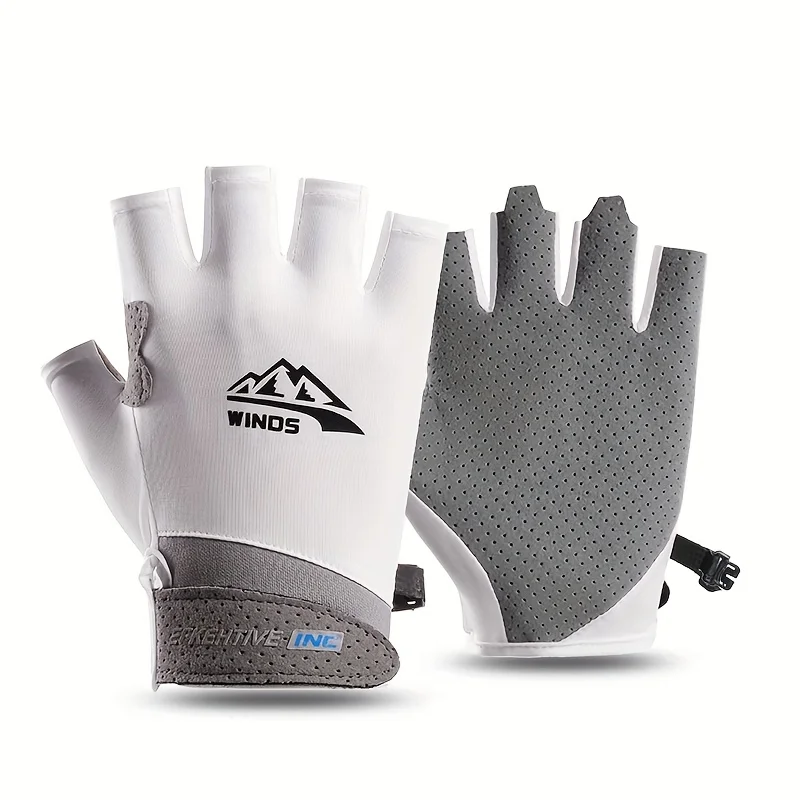 Fingerless Gloves for Men Women UV Sun Protection Half Finger Glove for Fishing Paddling Sailing Rowing Sports Gloves