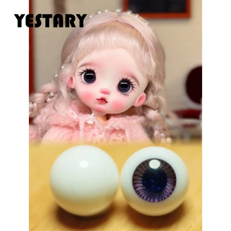 

YESTARY Obitsu11 BJD Doll Accessories Eyes For Toys 10MM Eyes For Dolls Crafts 3D Movable Colored Glass Eyeball Toys Girls Gifts