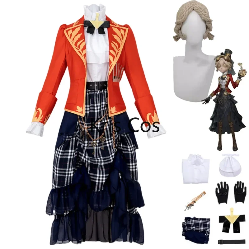 

FC6Anime Game Identity Ⅴ Tracy Reznik Mechanic Cosplay Costume Survivors Skin Wig Evening Dress Coat Woman Carnival Party S@FC8！