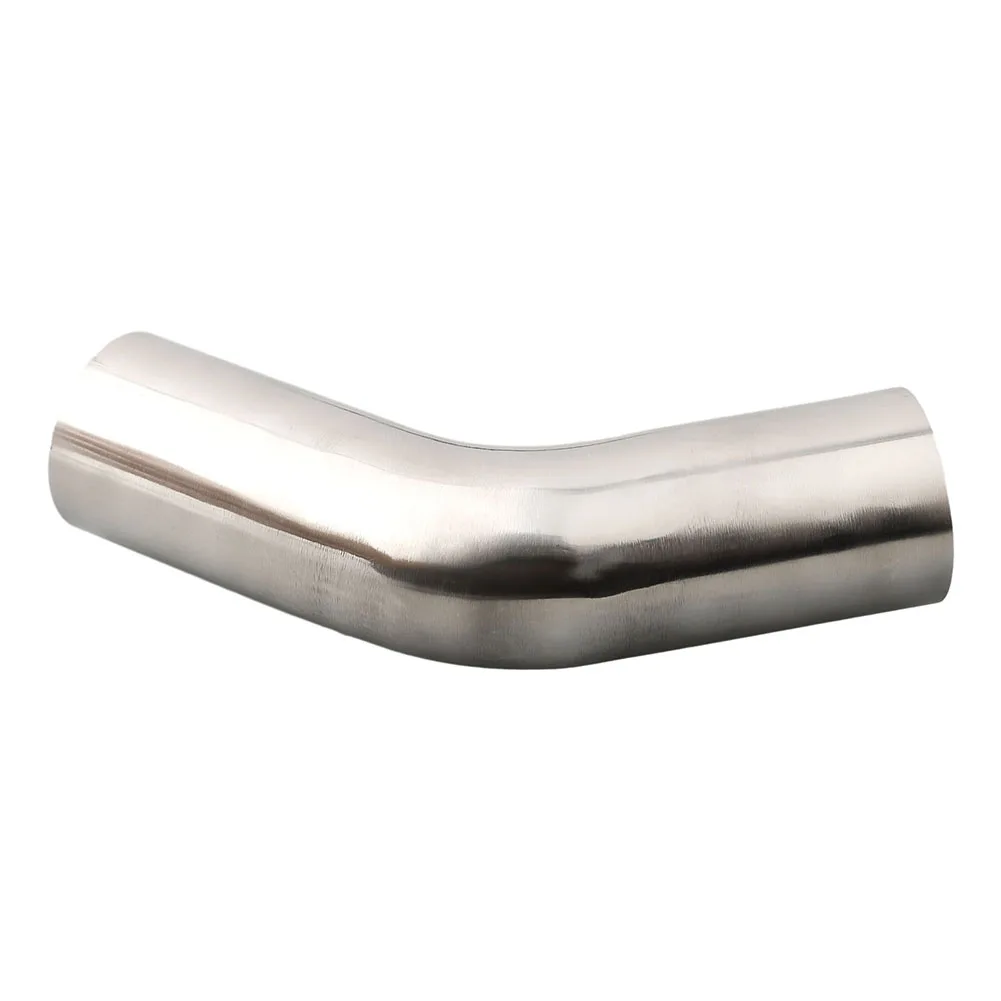 Versatile Stainless Steel Elbow 45° Bend Exhaust Pipe Polished 19-51mm For Forming Or Repairing Pipes In Automotive Exhaust Tool