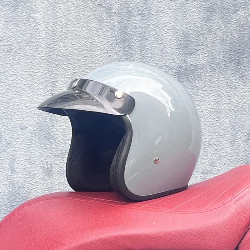 

Classic Retro Motorcycle Helmet DOT Approved Open Face 3/4 Style Lightweight Vintage Half Helmet for Scooter Chopper Cruiser