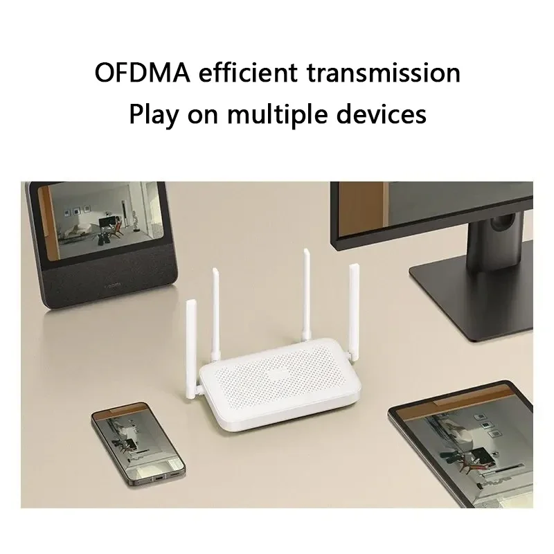 Xiaomi Router AX1500 WiFi 6 2.4/5GHz Mesh System Dual Band Gigabit Work with Mi Home App Network Cable Wifi Extender Port MiWifi