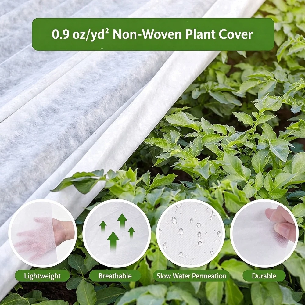 Autumn and Winter Plants Frost-proof and Frost-proof Plant Cover White 30g Non-woven Plant Blanket
