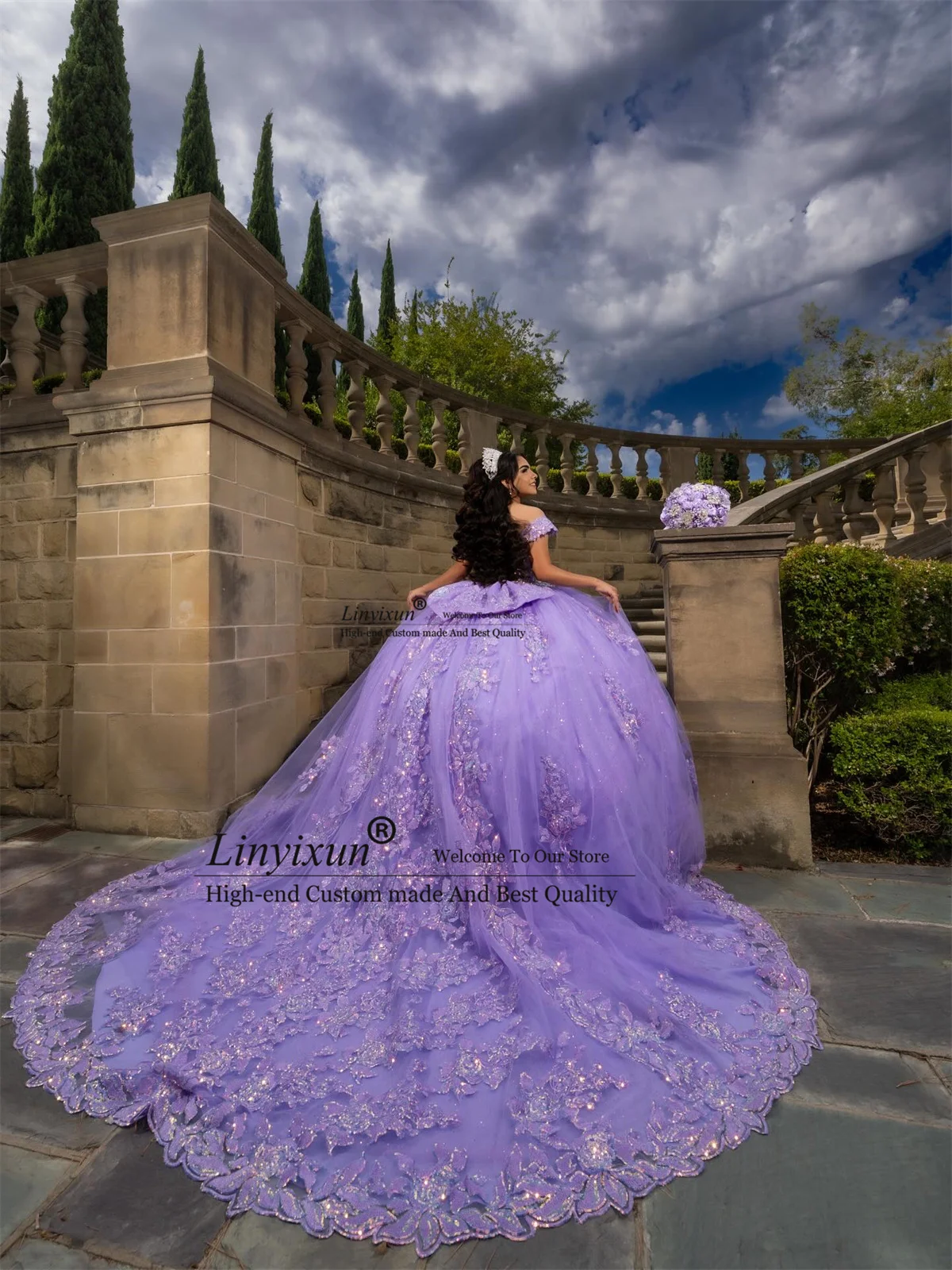 エレガントな 3D フロアアプリケレースキンセアニェーラドレスメキシココルセット Vestido De 15 Anos カスタマイズされたプリンセス誕生日スイート 16 ガウン