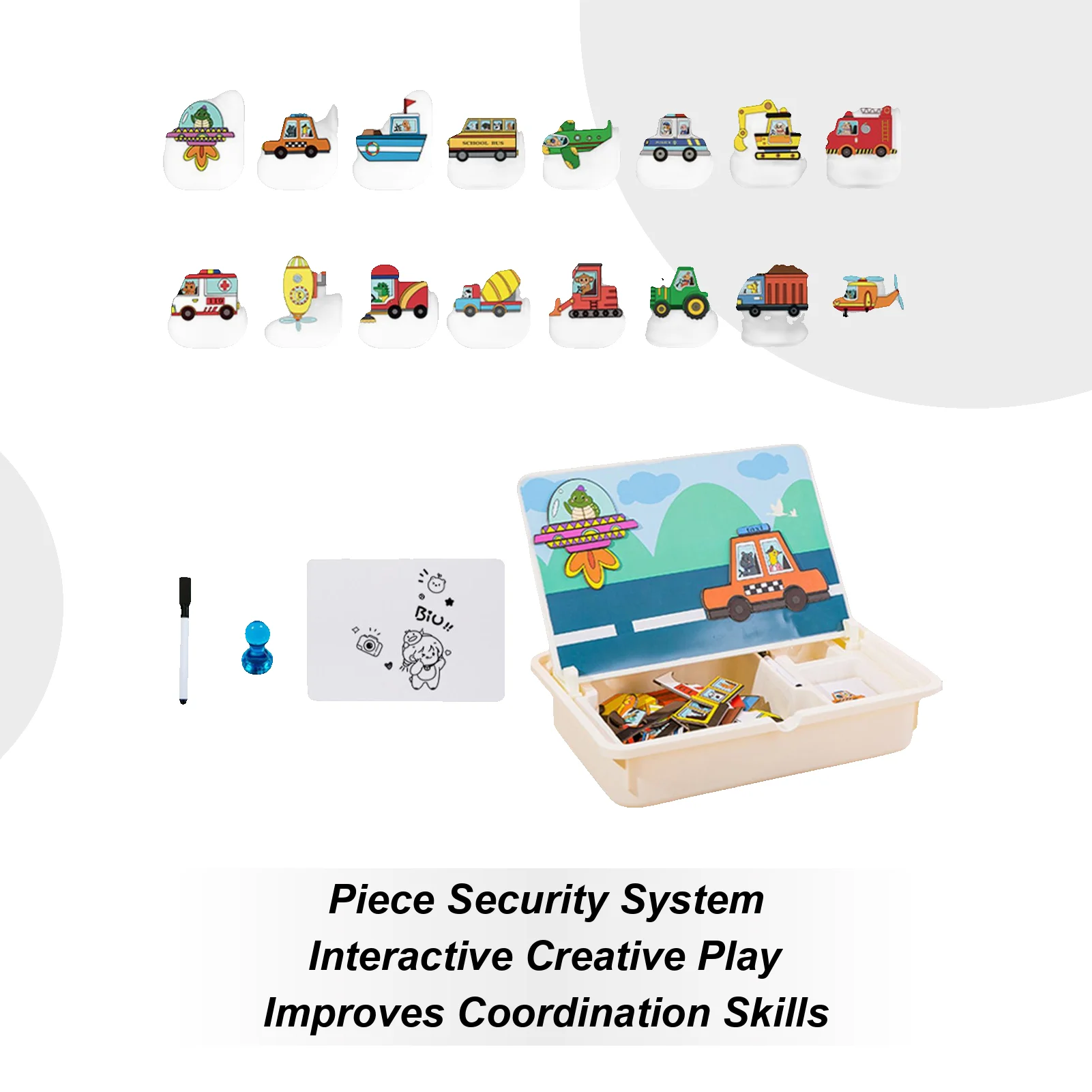 

Magnetic Puzzle Box For Kids Toddler Matching Picture Puzzle Toddler Travel Games With Carrying Case For Preschoolers Kids Ages