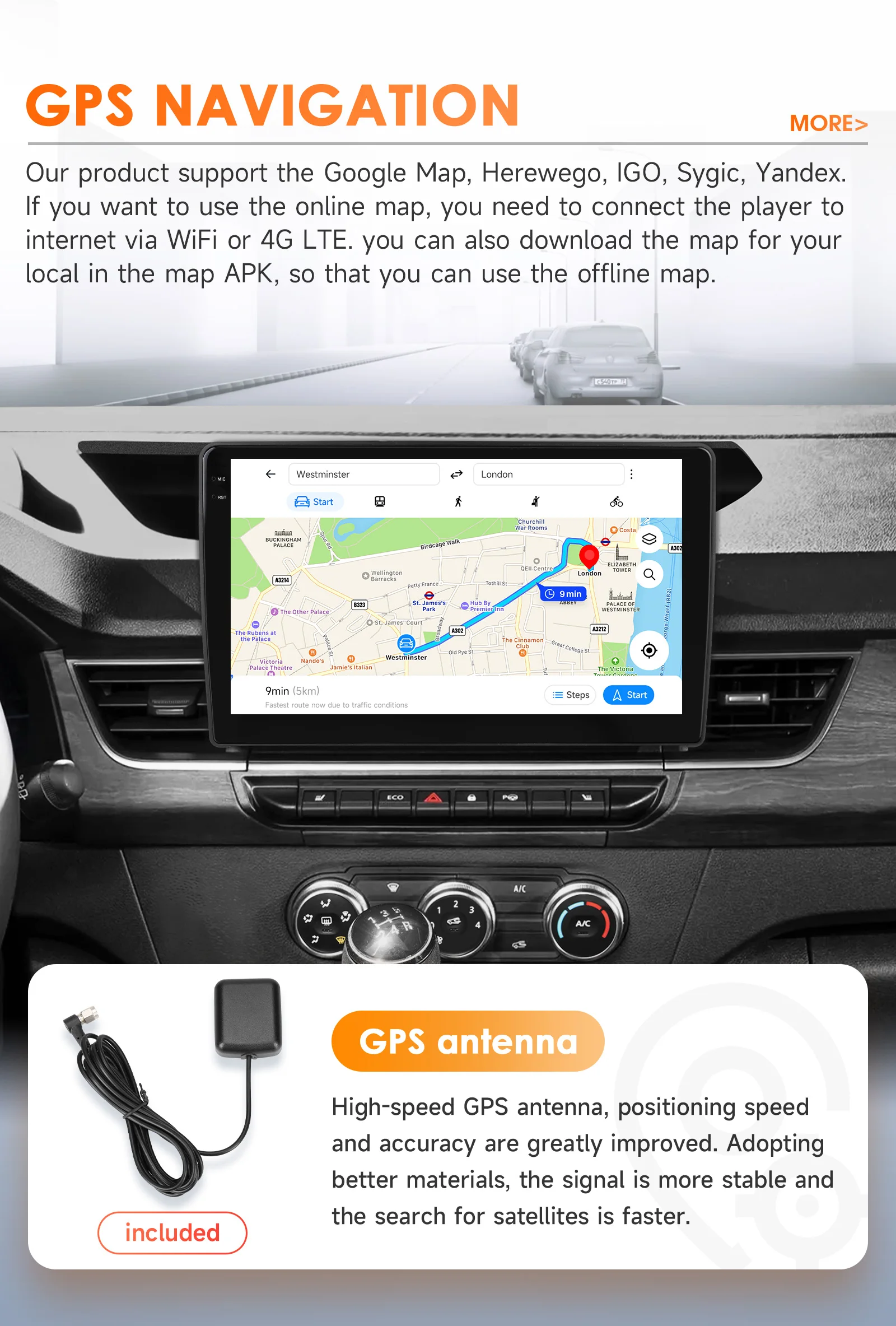 Hizpo Carplay 4G AI Systeme Android Auto Radio Für Renault Kangoo 2019 2020 2021-2025 Multimedia Video Player GPS 2din Autoradio – Detail 33