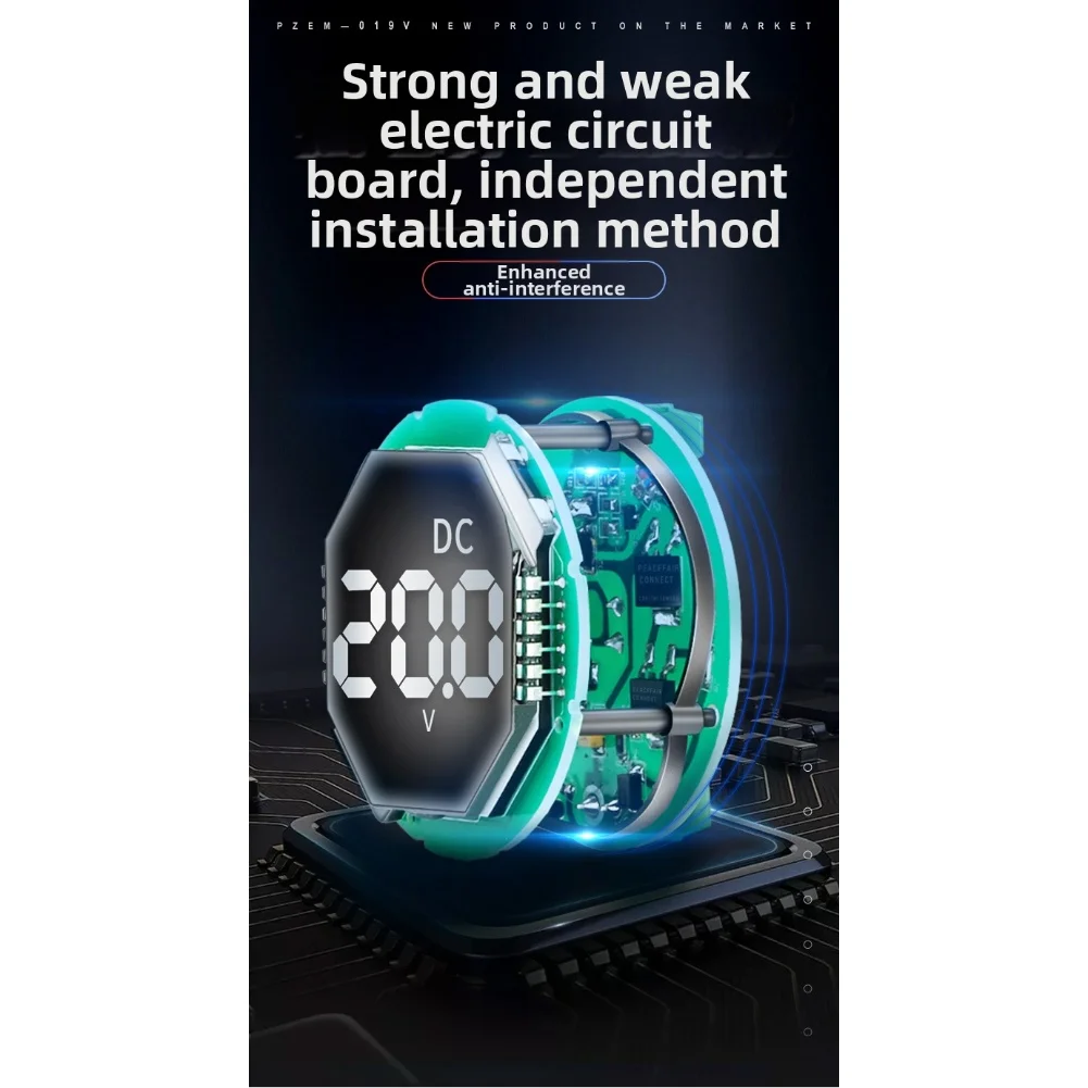 Large Font LCD Digital Voltmeter DC 0 300V Voltage Meter for Industrial Vehicle LED and Solar Panel Applications