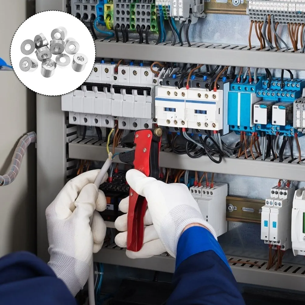 

10 шт. угловых фасочных шайб из нержавеющей стали для кабельных систем ограждений, профессиональная отделка для деревянных и металлических столбов, террас и балконов