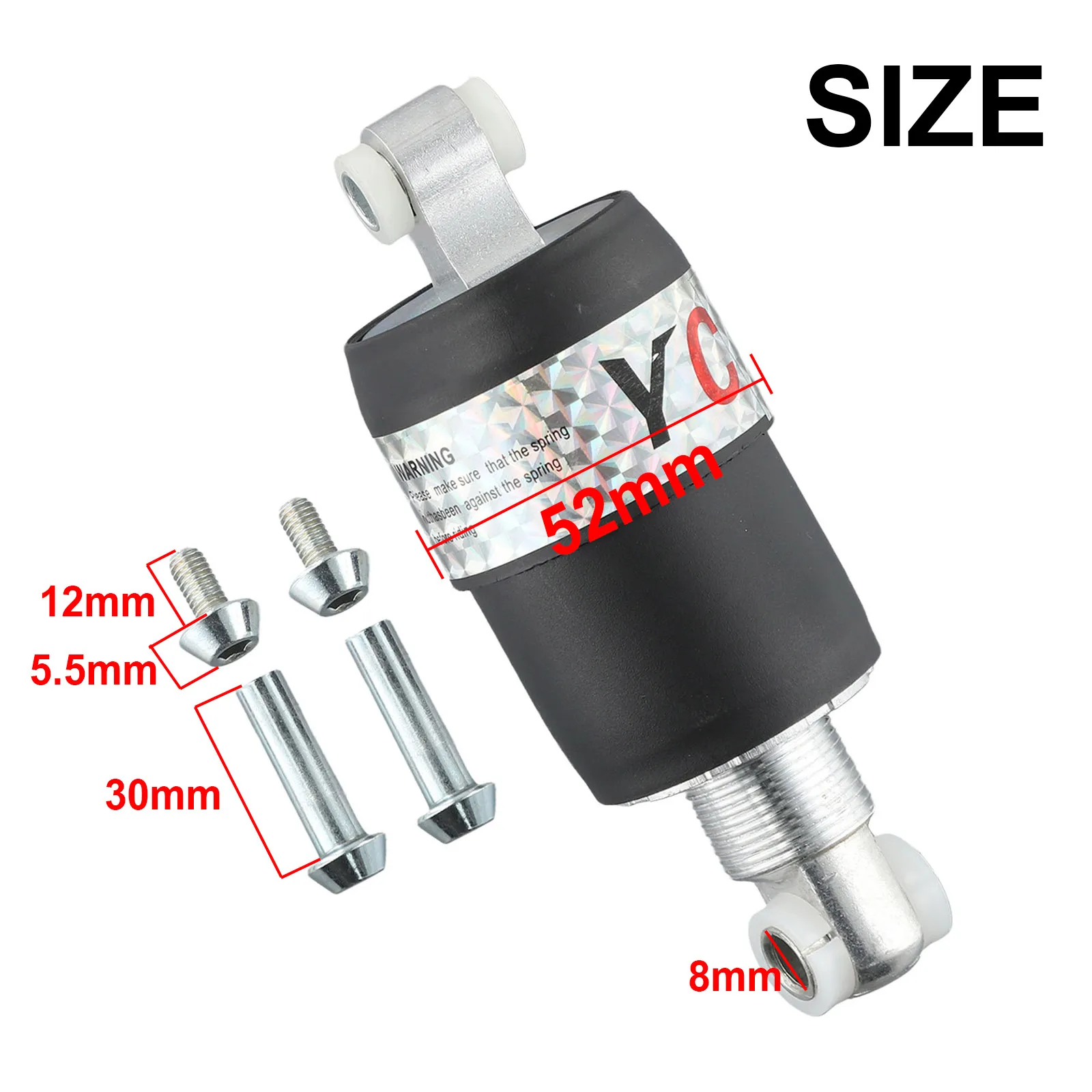 1 قطعة دراجة امتصاص الصدمات 100/125/150/175 مللي متر دراجة هوائية جبلية الخلفية تعليق الربيع امتصاص الصدمات الجبلية للطي الدراجة الخلفية صدمة أجزاء #5