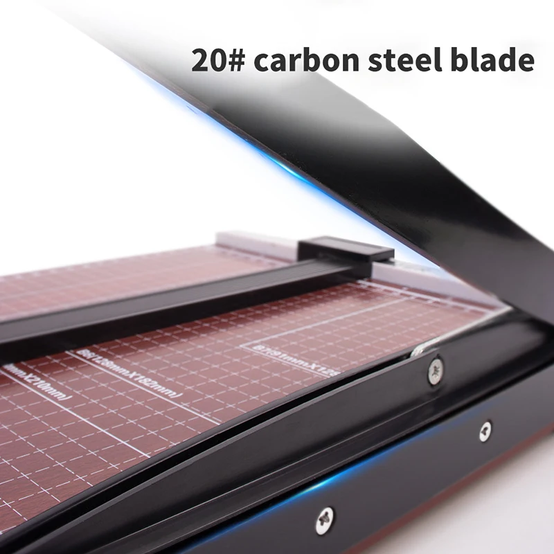 Cortadora de tarjetas de papel Pro A4, guillotina de precisión, cortador de fotos para álbum de recortes con Base de madera, herramienta de corte de papel de papelería de oficina