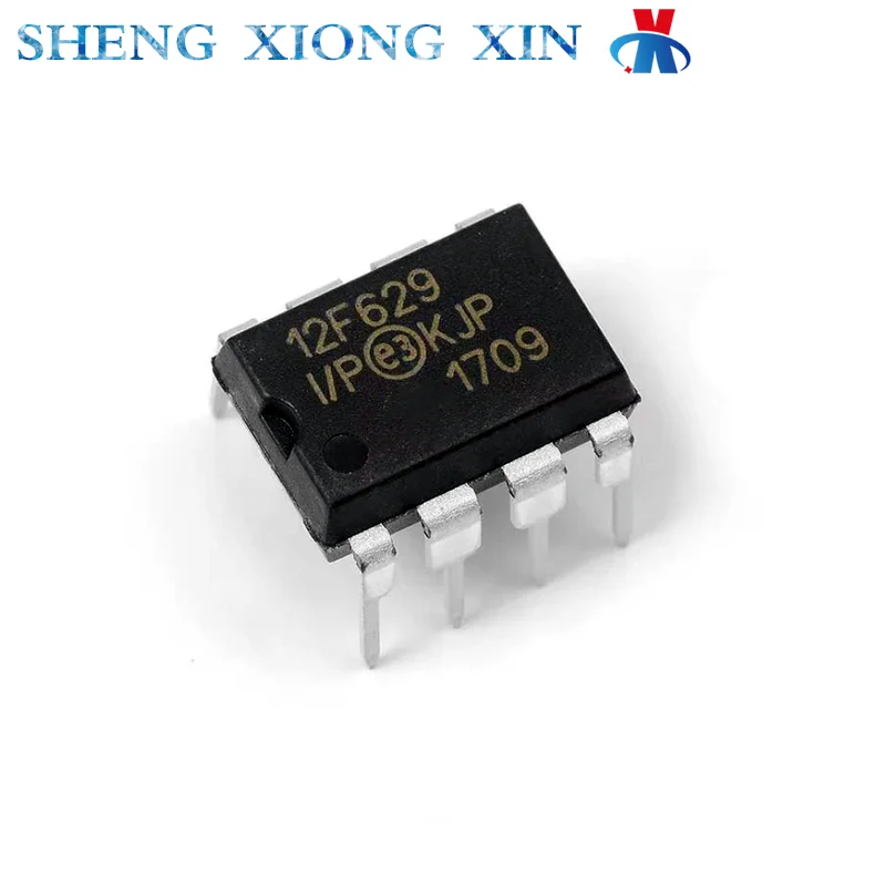 5pcs PIC12F629-I/P Encapsulation DIP-8 PIC12F62 PIC12F PIC12 PIC12F6 8-bit Microcontroller -MCU 12F629-I 12F629 PIC12F629